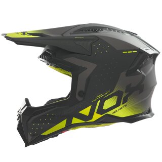 Sturzhelm NOX - MX Gradient Kid schwarz matt gelb K-L