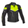 Lederjacke RUSSEL Schwarz Fluolime Wei D40