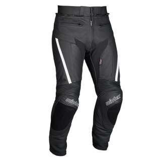 Lederstiefelhose RUSSEL Schwarz Weiß D36