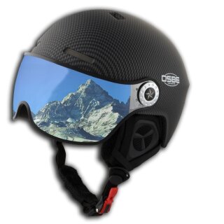 Skihelm OSBE - Aire Visor Schwarz Carbon 51-54