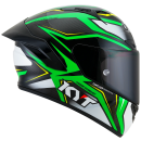 Sturzhelm KYT NZ R.- Stride Grün Weiß XS