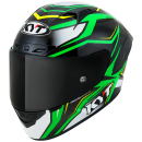 Sturzhelm KYT NZ R.- Stride Grün Weiß XS