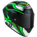 Sturzhelm KYT NZ R.- Stride Grün Weiß XL