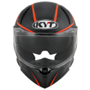 Sturzhelm KYT R2R Concept schwarz rot XS