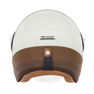 Sturzhelm NOX - Heritage Leather beige braun XS