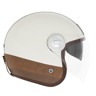 Sturzhelm NOX - Heritage Leather beige braun M