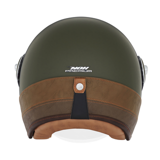 Sturzhelm NOX - Heritage Leather khaki braun XS