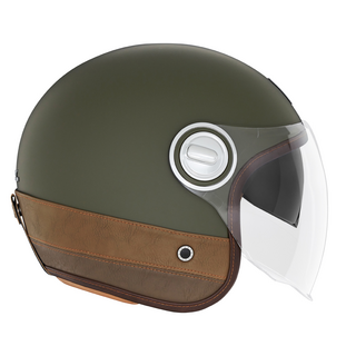 Sturzhelm NOX - Heritage Leather khaki braun S