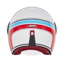 Sturzhelm NOX - Heritage Line weiß rot blau XS