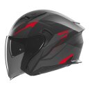 Sturzhelm NOX - N 130 Myst schwarz matt rot