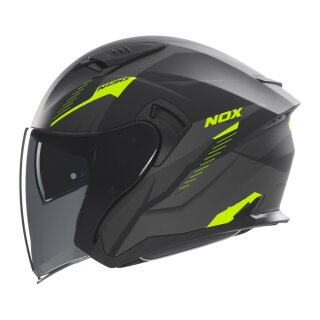 Sturzhelm NOX - N 130 Myst schwarz matt gelb XS