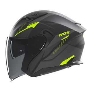 Sturzhelm NOX - N 130 Myst schwarz matt gelb S