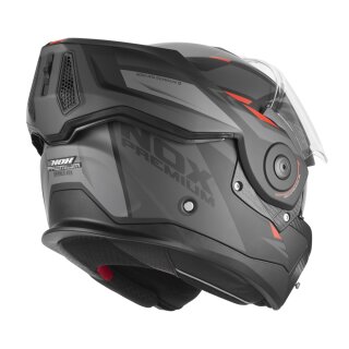Sturzhelm NOX - Spinner Ark schwarz matt rot