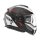 Sturzhelm NOX - Spinner Ark Schwarz Rot Weiß 2XL