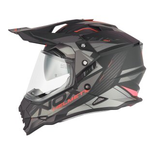 Sturzhelm NOX - N 312 Track schwarz matt rot