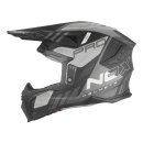 Sturzhelm NOX - MX 634 Storm schwarz matt silber XL