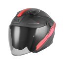 Sturzhelm NOX - N 130 Ekto schwarz matt rot M