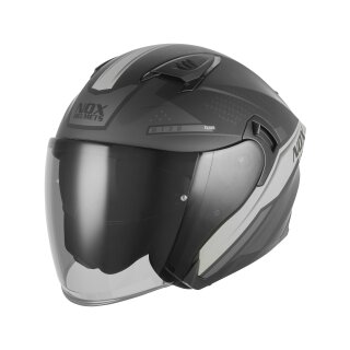 Sturzhelm NOX - N 130 Ekto schwarz matt silber XS