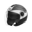 Sturzhelm NOX - N 182 Round schwarz matt silber