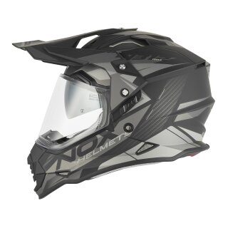 Sturzhelm NOX - N 312 Track schwarz matt silber L