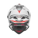 Sturzhelm NOX - N 312 Track weiß rot schwarz 2XL