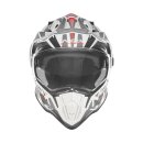 Sturzhelm NOX - N 312 Track weiß rot schwarz S