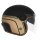 Sturzhelm NOX - Heritage Line schwarz matt gold L