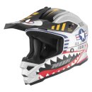 Sturzhelm NOX - MX Fly F. Kid silber K-L
