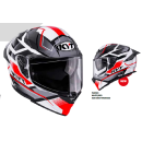 Sturzhelm KYT R2R Parsec Weiß Rot