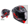 Sturzhelm KYT R2R Parsec grau rot XL