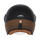 Sturzhelm NOX - Heritage Leather schwarz matt braun L