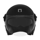 Sturzhelm NOX - Heritage Leather schwarz matt schwarz M