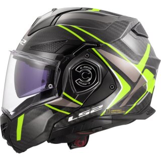 Sturzhelm LS2 Advant Future 2 FF 901 Carbon schwarz gelb XL