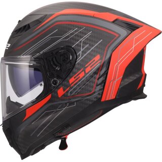 Sturzhelm LS2 Dragon Subic FF 807 schwarz matt rot XL