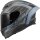 Sturzhelm LS2 Dragon Subic FF 807 schwarz matt lightblue 2XL