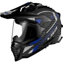 Sturzhelm LS2 Explorer Adventure MX701 Carbon schwarz blau