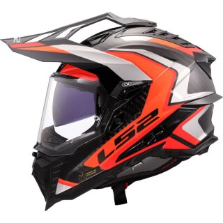 Sturzhelm LS2 Explorer Frontier 2 MX701 Carbon schwarz rot S