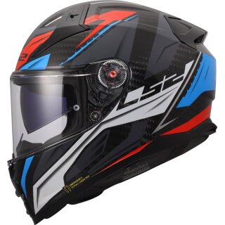 Sturzhelm LS2 Vector II Savage Carbon FF811 schwarz rot blau