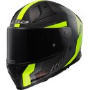 Sturzhelm LS2 Vector-II Grid Carbon FF811 schwarz matt Gelb