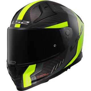 Sturzhelm LS2 Vector-II Grid Carbon FF811 schwarz matt Gelb S
