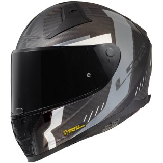 Sturzhelm LS2 Vector-II Grid Carbon FF 811 schwarz matt grau