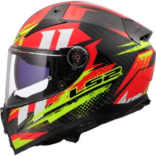 Sturzhelm LS2 Vector-II Titanic Carbon FF 811 rot gelb L
