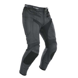 Lederstiefelhose MUGELLO kurz Schwarz H30